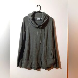 Athleta Men's Hoodie PullOver Gray Drawstring Size XL Athletic Running Casual